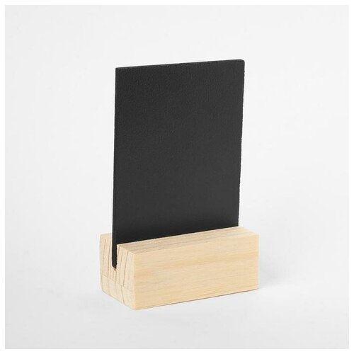 фото Тейбл-тент а8, меловая табличка на деревянной подставке, цвет чёрный 4332917 сима-ленд