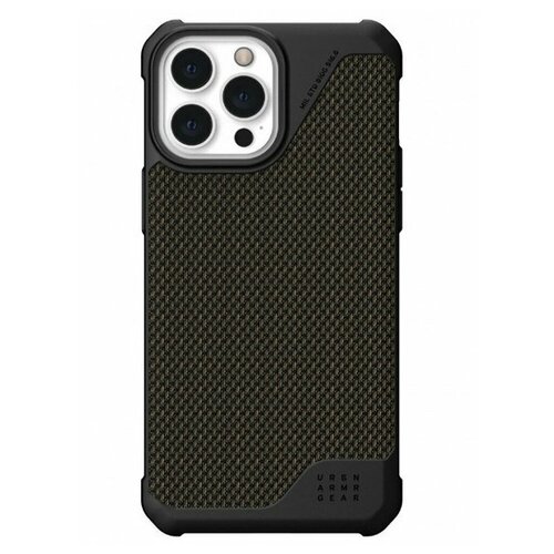 фото Чехол uag metropolis lt series ткань armortex (11315o113972) для iphone 13 pro 6.1" оливковый (kevlar- olive)