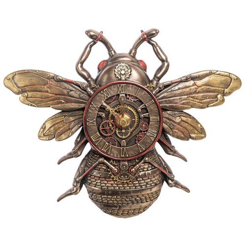 фото Настенные часы в стиле стимпанк пчела veronese