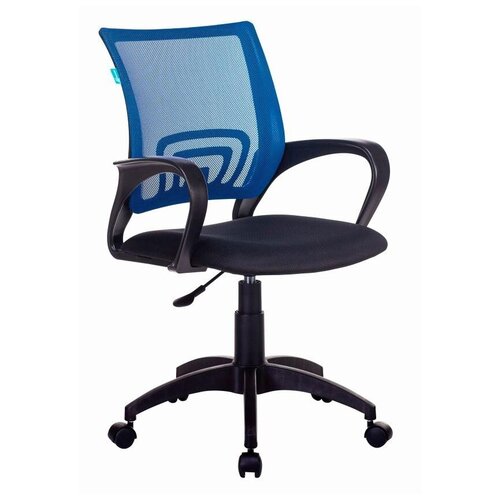 фото Кресло бюрократ ch-695nlt синий tw-05 сиденье черный tw-11 сетка/ткань крестовина пластик