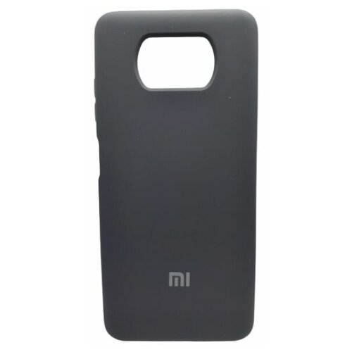 фото Xiaomi чехол silicone cover xiaomi poco x3 (черный)