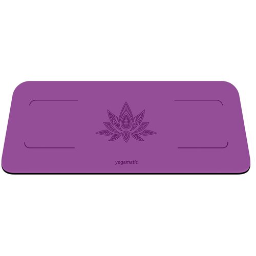 фото Мини коврик для йоги art yogamatic yoga pad purple, 65х25х0.55 см, фиолетовый, защита коленей