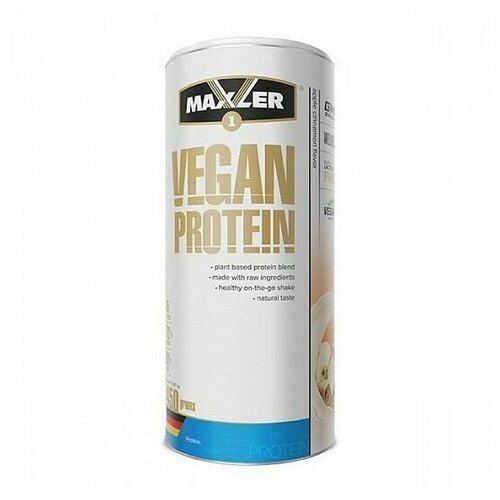 фото Растительный протеин maxler vegan protein, 450г (яблоко-корица)