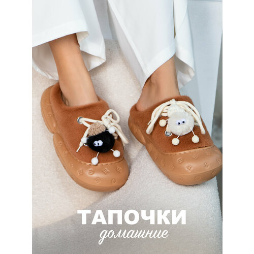 фото Тапочки glamuriki, размер 40-41, коричневый