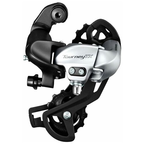 фото Переключатель задний shimano tourney tx800 7/8ск крепление на петух серебро erdtx800sgss