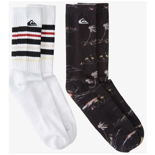 фото Набор носков quiksilver 2022-23 quik 2pk crew e m sock black