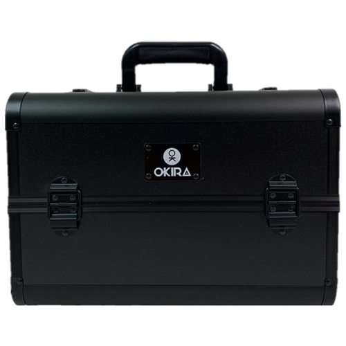 фото Бьюти кейс для косметики okiro cwb7350 черный /чемоданчик для косметики / органайзер для бижутерии/ бьюти бокс для мастера