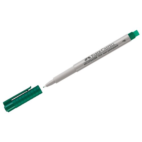 фото Faber-castell набор маркеров multimark non permanent f 1514 зеленый, 10 шт., зеленый