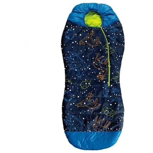 фото Спальный мешок, детский acecamp со светонакопительным рисунком blue/кокон, 3978 ace camp