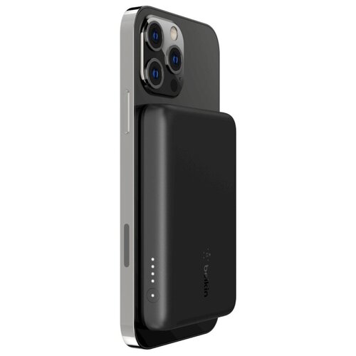 фото Внешний аккумулятор belkin magnetic wireless 2500mah (bpd002btbk) для iphone 12 (black)