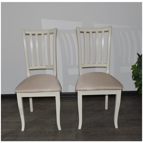 фото Evita/стул валерия-2 слоновая кость1013 ткань атина ваниль 2шт. /стул для гостинной/стул кухонный/стул /деревянный стул