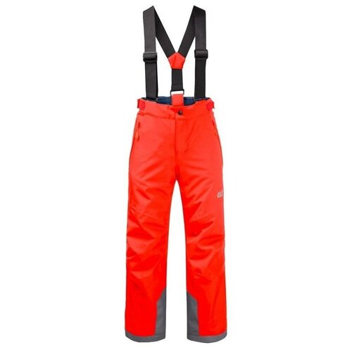 фото Брюки горнолыжные jack wolfskin great snow pants kids flashing red (рост:128) emma & jack