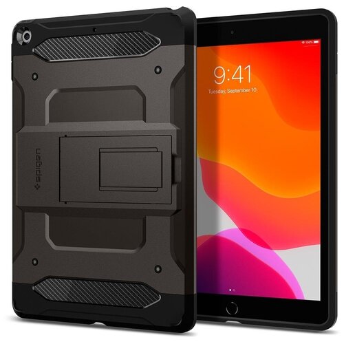 фото Ударопрочный чехол spigen для ipad 10.2 (2019) - tough armor tech - серый - acs00378