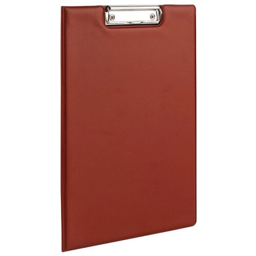 фото Brauberg папка-планшет с верхним прижимом и крышкой, а4 бордовый