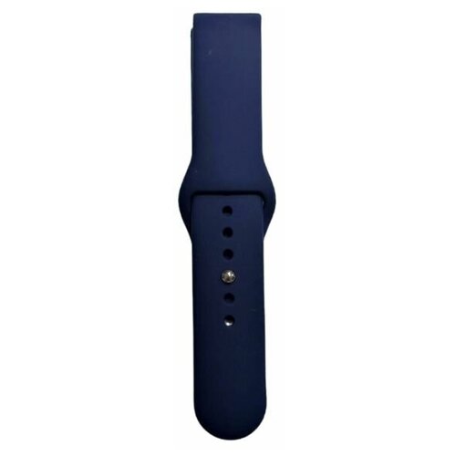 фото Xiaomi браслет силиконовый однотонный 22мм для часов amazfit gtr 47mm, haylou ls05 (темно-синий)