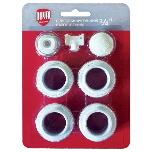 фото Набор присоединительный royal thermo 3/4'' white