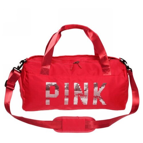 фото Сумка спортивная «sport pink», водонепроницаемый отдел + 2 кармана+отдел под обувь, цвет красный, 46* восток