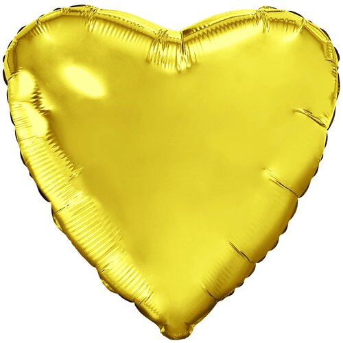 фото Набор шаров с клапаном (9''/23 см) мини-сердце, золото, 5 шт. в упак. agura