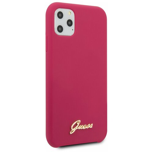 фото Чехол guess vintage collection для iphone 11 pro max, бордовый