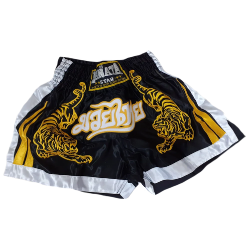 фото Шорты для тайского бокса danata star tiger черные (размер m)