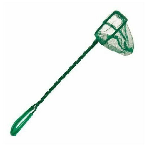 фото Сачок тритон №8 20*15 см зелёный с зеленой ручкой (26 шт) triton