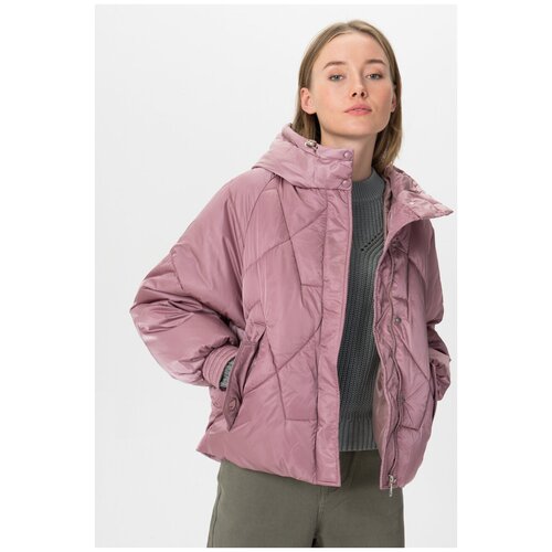 фото Укороченная куртка с утеплителем био-пуха el_w6698 розовый 48 elardis