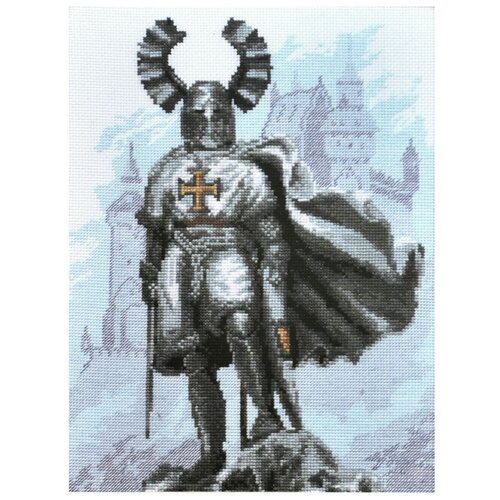 фото Набор для вышивания крестиком палитра "рыцарский замок", 20x26см