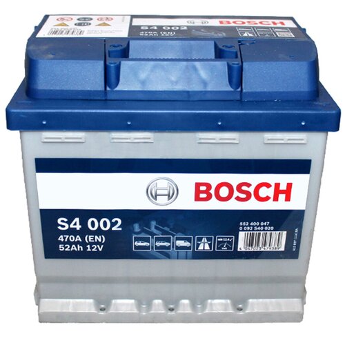 фото Аккумулятор bosch 0092s40020 s4 12v 52ah 470a