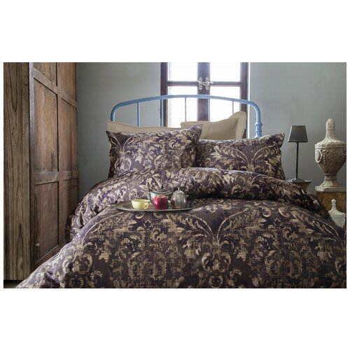 фото Комплект постельного белья issimo home "terra", евро, ранфорс - евро - 200x220 (1 шт.) - 240x260 (1 шт.) - 50x70 (2 шт.)