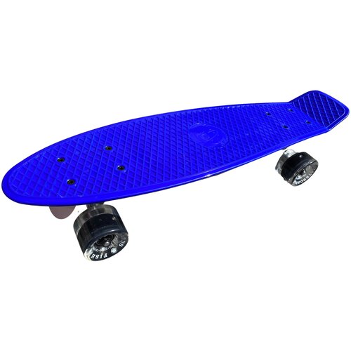 фото Triumf active скейтборд пенни борд penny board синий на светящихся колесах fish board 22