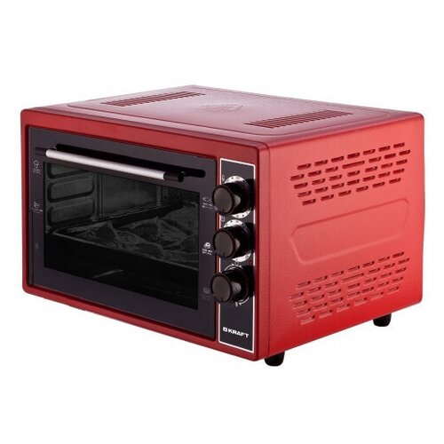фото Мини-печь kraft kf-mo 3200 r, red