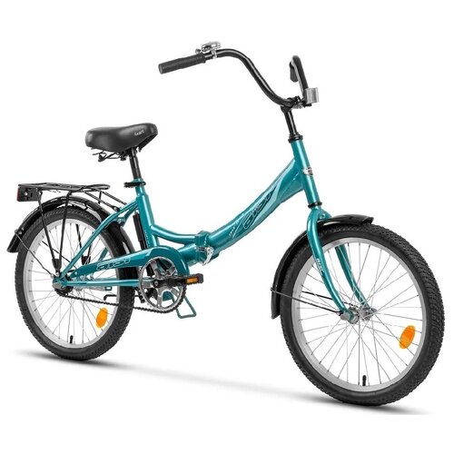 фото Складной велосипед аист smart 20 1.0 черно-зеленый aist
