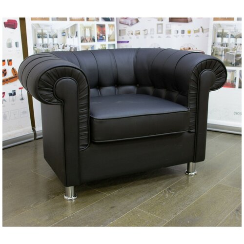 фото Диван офисный gruppo 396 хейфорд кресло, искусственная кожа, цвет черный