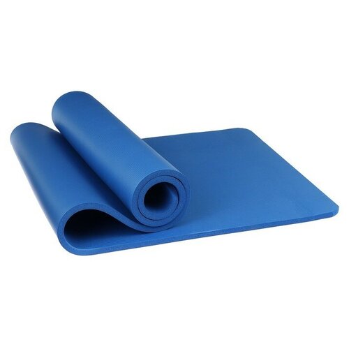 фото Коврик для йоги 183 х 61 х 1,5 см, цвет синий sangh