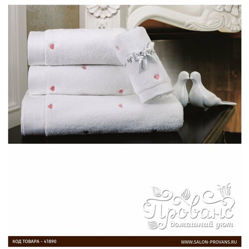 фото Полотенце для ванной soft cotton love микрокоттон розовый 50х100