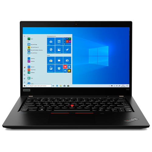 фото Ноутбук lenovo thinkpad x13 gen 1 13.3" fhd ips/amd ryzen 5 pro 4650u/8gb/256gb ssd/radeon graphics/windows 10 pro/noodd/черный (20uf003art)