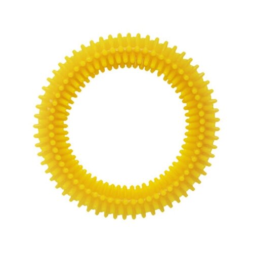 фото Tappi игрушки игрушка сириус для собак кольцо с шипами, желтый, 68 мм 85ор54, 0,116 кг noname