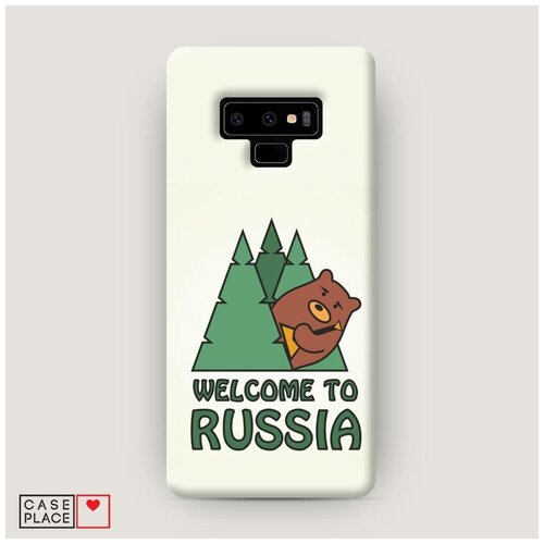 фото Чехол пластиковый samsung galaxy note 9 welcome to russia case place