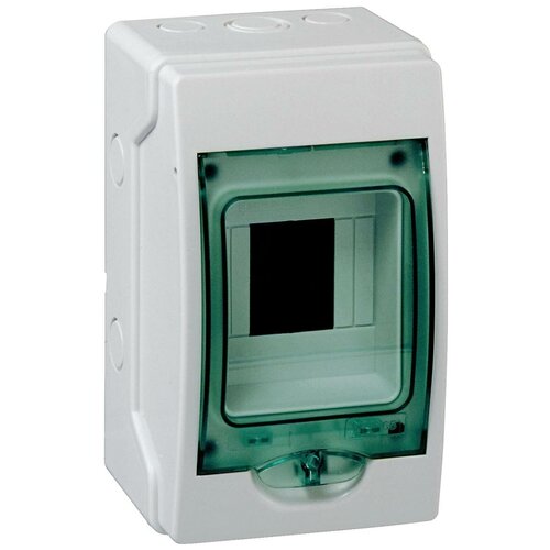 фото Щит распределительный навесной щрн-п-4 ip65 пластиковый прозрачная дверь белый kaedra schneider electric
