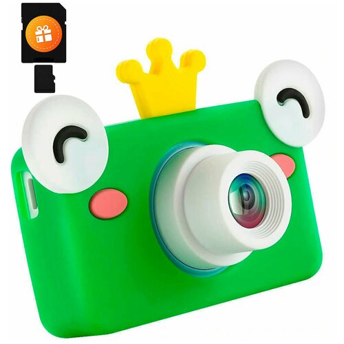 фото Детская игрушка фотоаппарат zoo 32 мп лягушка pastila