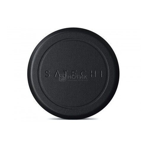 фото Магнитная накладка satechi magnetic sticker для iphone 11/12, искусственная кожа, черный st-elmsk