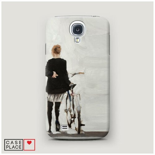фото Чехол пластиковый samsung galaxy s4 пара на велосипедах 2 case place