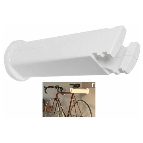 фото Устройство настенное peruzzo cool bike rack универсальное для хранения велосипеда, цвет: белый