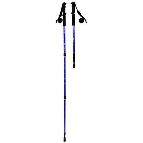 фото Палки для скандинавской ходьбы, телескопические 105-135см, с компасом cliff 6061-19 вт, синие