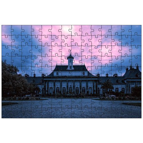 фото Магнитный пазл 27x18см."замок, исторический, небеса" на холодильник lotsprints