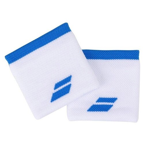 фото Напульсник babolat wristband logo x2 white/blue 5ua1261-1030