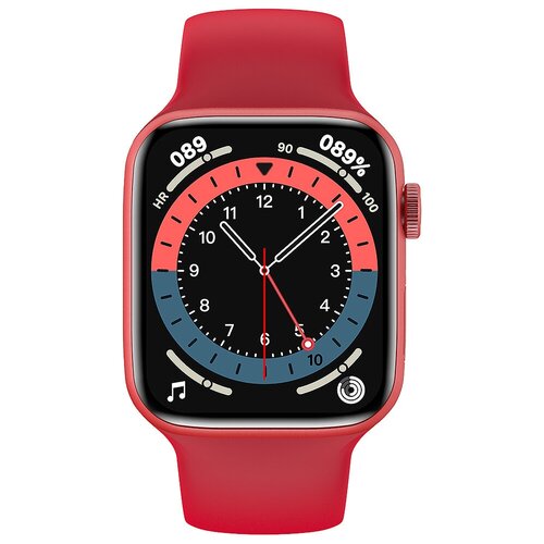 фото Смарт- часы x22 c активной кнопкой, smart watch x22, 44 mm, красные