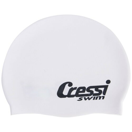 фото Шапочка для плавания cressi silicone cap kids, детская, белая