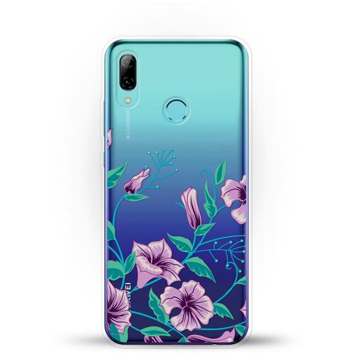 фото Силиконовый чехол фиолетовые цветы на huawei p smart (2019) andy & paul