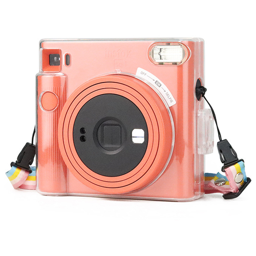 фото Противоударный защитный чехол-корпус-бокс mypads для фотоаппарата моментальной печати fujifilm instax square sq1 прозрачная